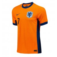 Holandsko Xavi Simons #7 Domáci futbalový dres ME 2024 Krátky Rukáv